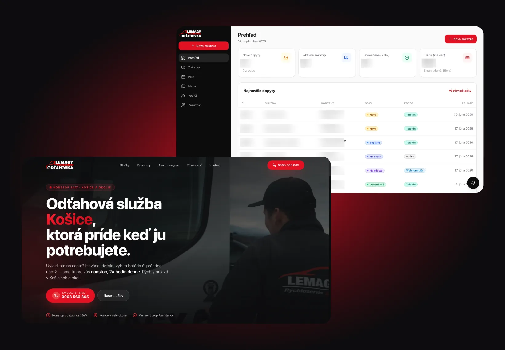 Lemagy towing service Košice