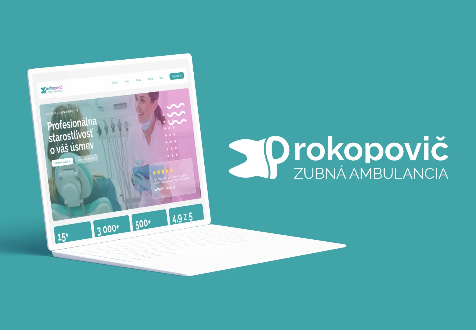 Professional online presentation of a healthcare service